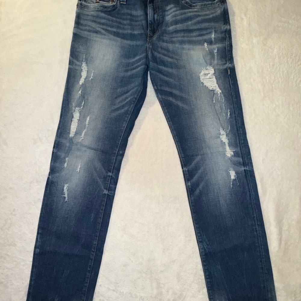 True Religion Men's Faded Blue Skinny Jeans